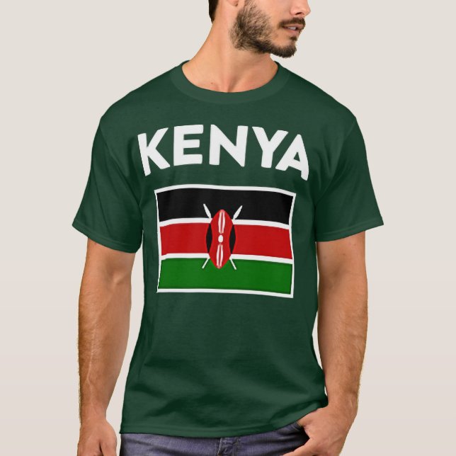 Kenya Flag  T-Shirt (Front)