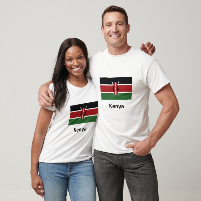 Kenya Flag T-Shirt (Unisex)