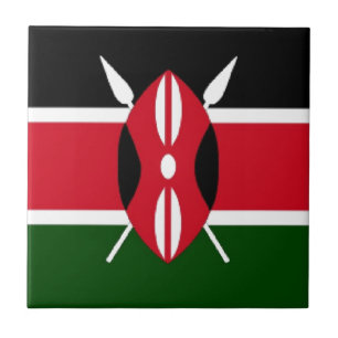 Kenya Flag Tile