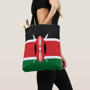 Kenya flag tote bag