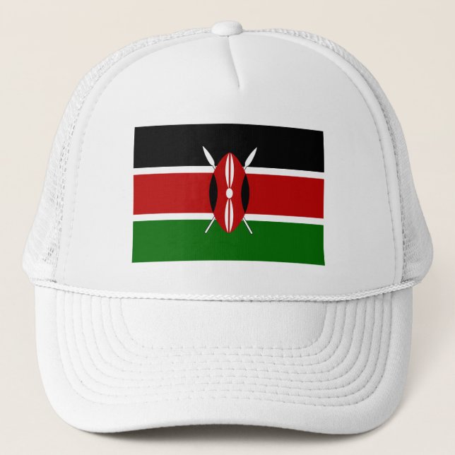Kenya Flag Trucker Hat (Front)