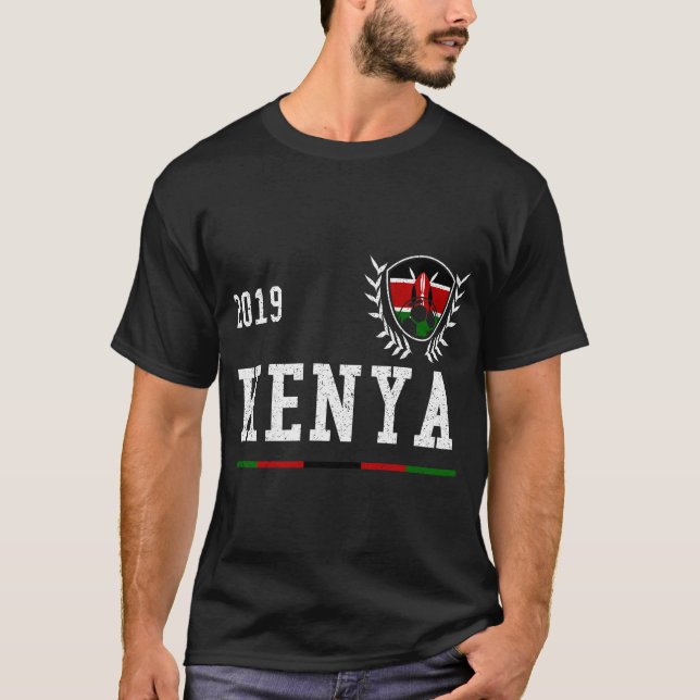 Kenya Football Jersey 2019 Kenyan Soccer T-Shirt (Front)