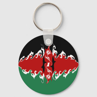 Kenya Gnarly Flag Key Ring