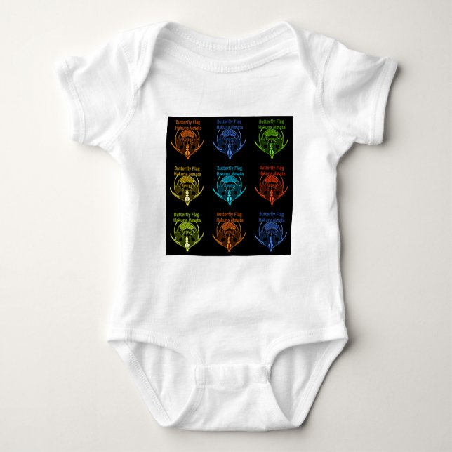 Kenya Hakuna Matata Baby Bodysuit (Front)