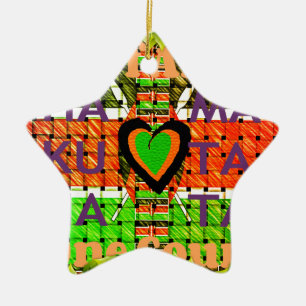 Kenya Hakuna Matata Ceramic Tree Decoration