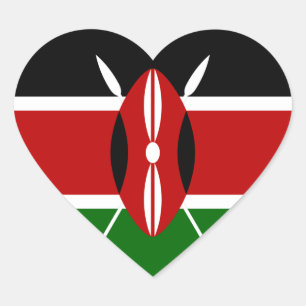 kenya heart sticker