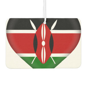 Kenya (Kenyan) Flag Car Air Freshener