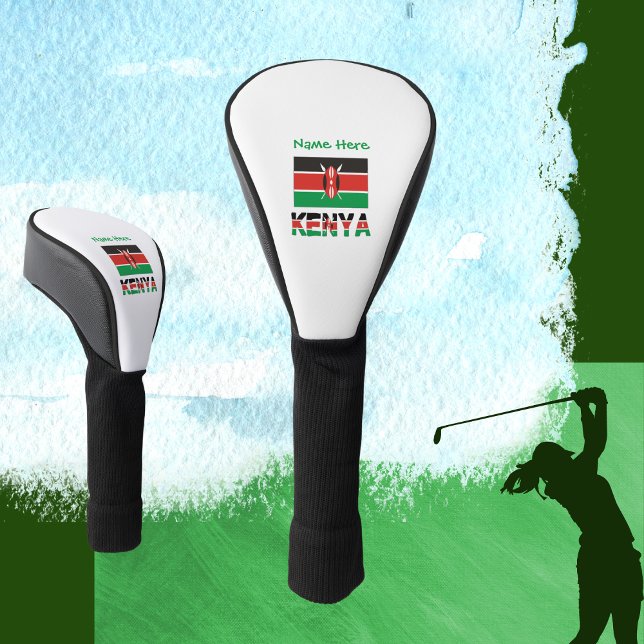 Kenya Kenyan Flag Green Personalised  Golf Head Cover (Creator Uploaded)