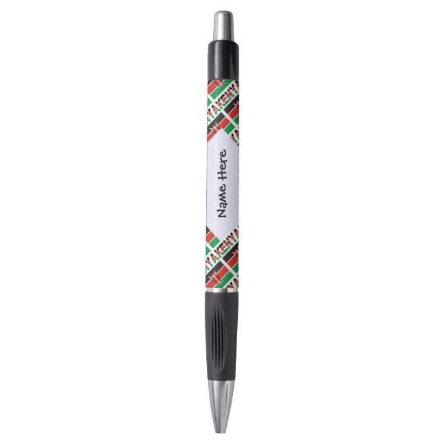 Kenya Kenyan Flag Tiled Personalised  (Front Vertical)