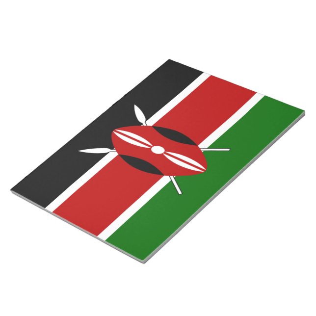 Kenya Kenyan Flags Notepad (Angled)