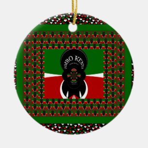 Kenya lovely heats ceramic tree decoration