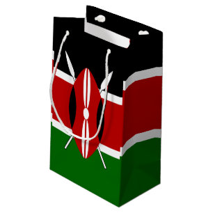 Kenya Maasai flag Bendera ya Kenya Small Gift Bag
