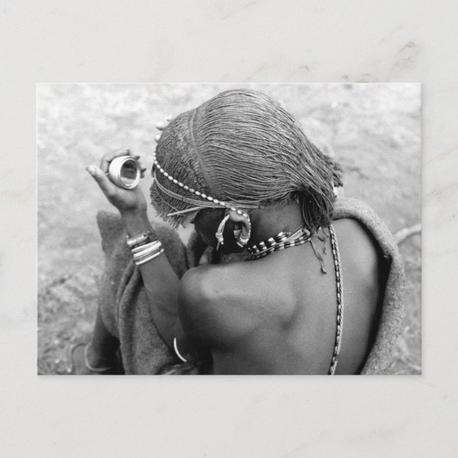 Kenya Maasai Warrior Moran Postcard (Front)