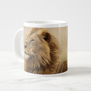 Kenya, Masai Mara   Male Lion Large Coffee Mug