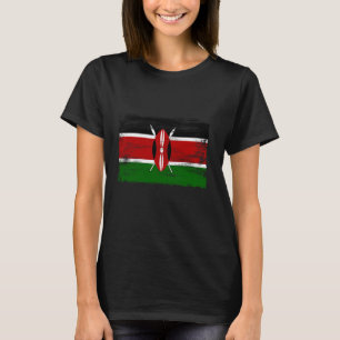 Kenya Pride Kenyan Flag African Roots Heritage T-Shirt