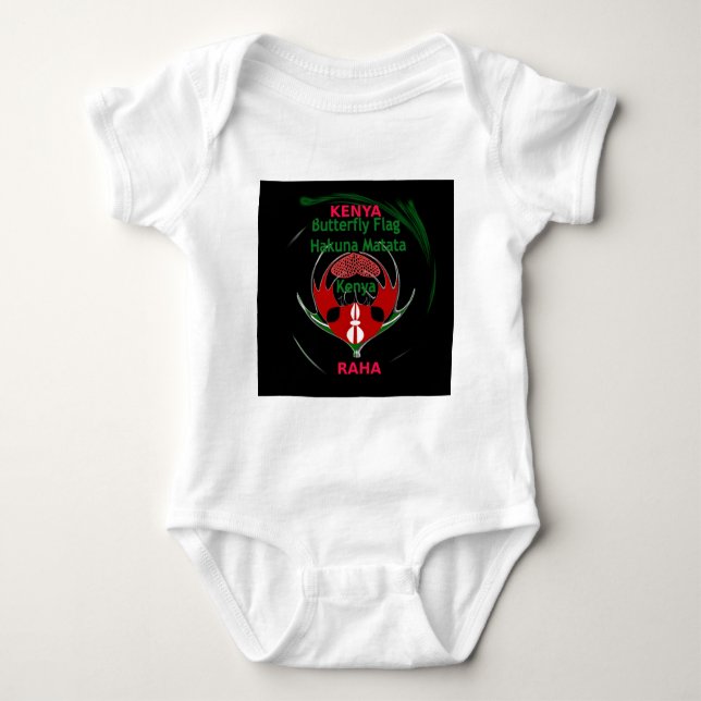 Kenya Raha Hakuna Matata.jpg Baby Bodysuit (Front)