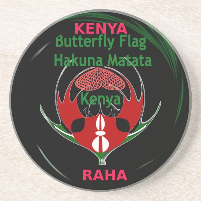 Kenya Raha Hakuna Matata.jpg Coaster (Front)