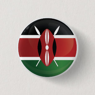 Kenya  Round Icon Flag 3 Cm Round Badge