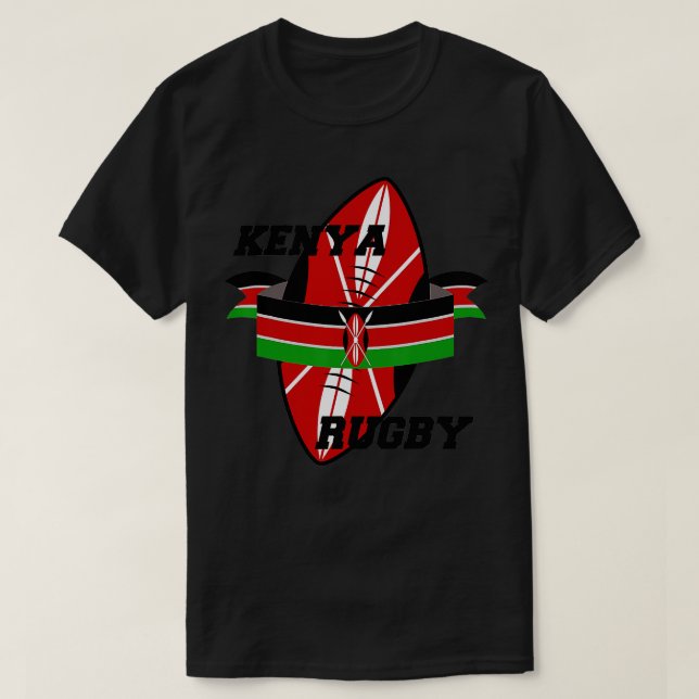 Kenya Rugby Player Coach Jersey  Sports Enthusiast T-Shirt (Design Front)