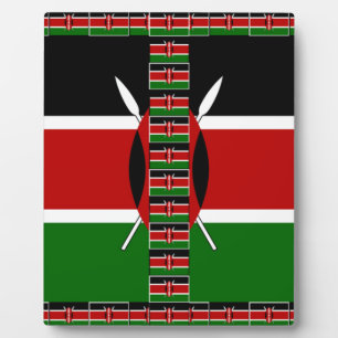 Kenya Seamless Miniature Flags Border Frames Art 
