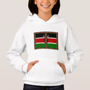 Kenya Seamless Miniature Flags Border Frames Art 