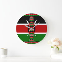 Kenya Seamless Miniature Flags Border Frames Art 