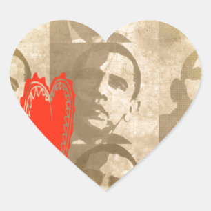 Kenya We Love You Lovely Perspective Art Design Heart Sticker