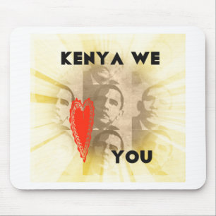 Kenya We Love You Lovely Perspective Art Design Mouse Pad
