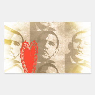 Kenya We Love You Lovely Perspective Art Design Rectangular Sticker