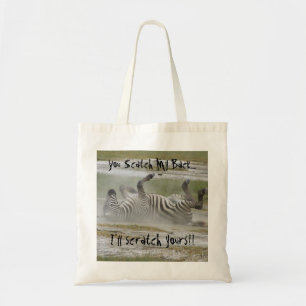 KENYA Zebra Scratching Eco-Friendly Tote Bag