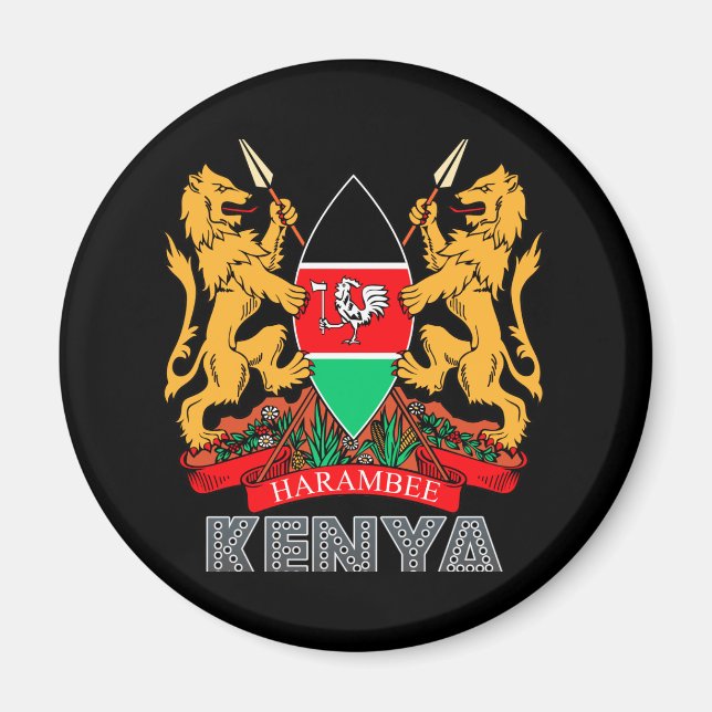 Kenyan Emblem Magnet (Front)