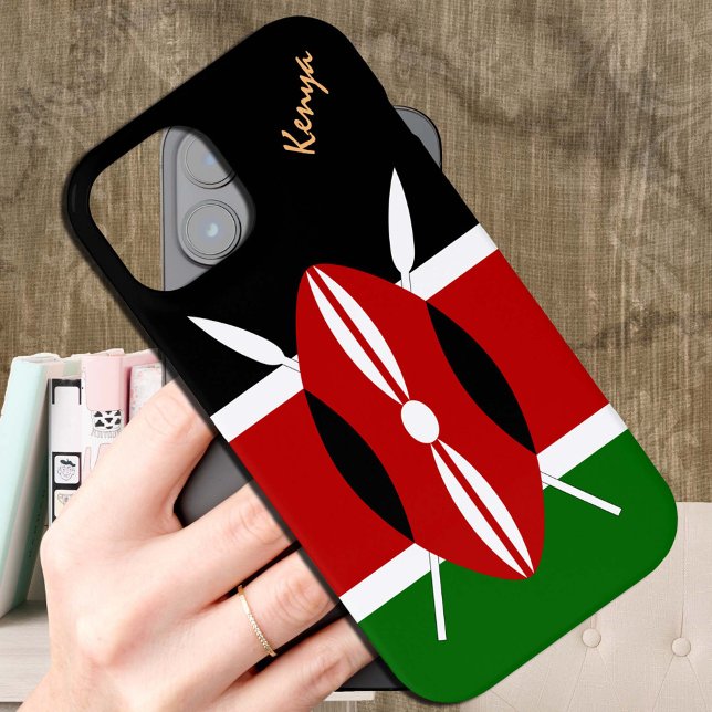 Kenyan Flag Case, Kenya fashion / sports Case-Mate iPhone Case (Creator Uploaded)