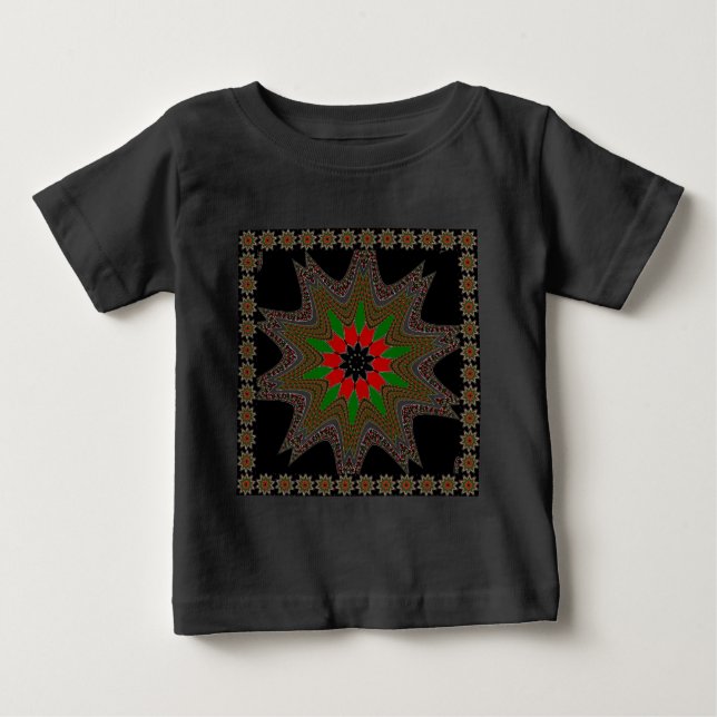 Kenyan Flag Colours Art Print/Graphic Baby T-Shirt (Front)