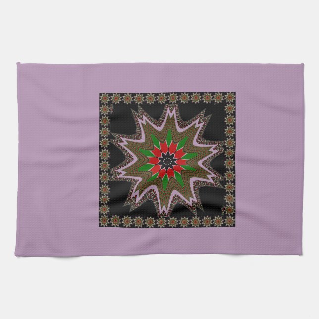 Kenyan Flag Colours Art Print/Graphic Tea Towel (Horizontal)