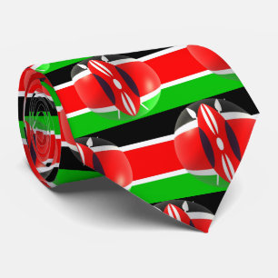 Kenyan Flag Design Tie