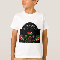 Kenyan Flag Inspired Jambo Welcome Design Art 