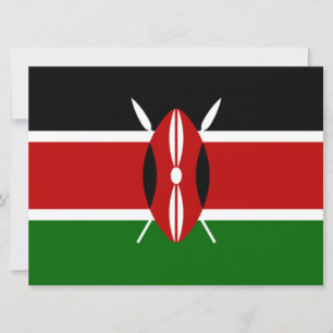 Kenyan Flag (Kenya) Card