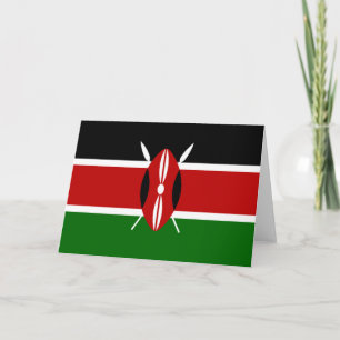 Kenyan Flag (Kenya) Card