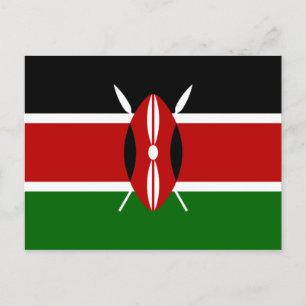 Kenyan Flag (Kenya) Postcard