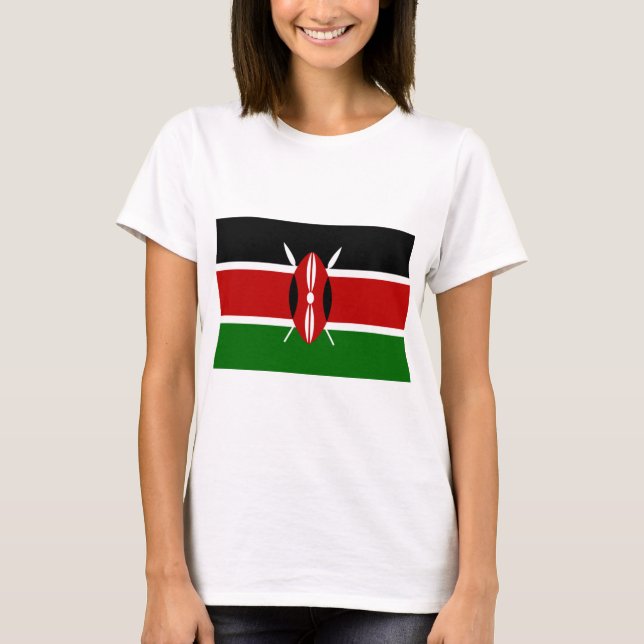 Kenyan Flag (Kenya) T-Shirt (Front)