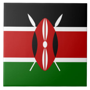 Kenyan Flag (Kenya) Tile