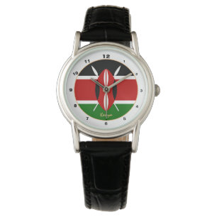 Kenyan Flag & Kenya trendy fashion /design watch