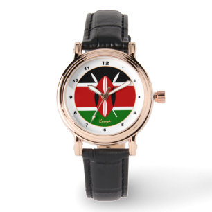 Kenyan Flag & Kenya trendy fashion /design watch