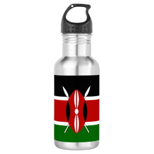 Kenyan flag paper cup 532 ml water bottle