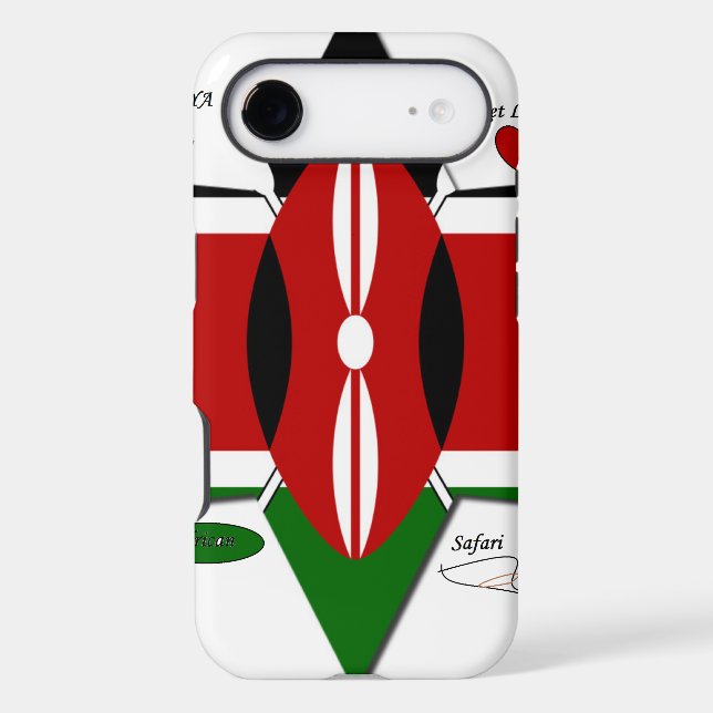 Kenyan Flag Safari Design: Bucket List (Back)