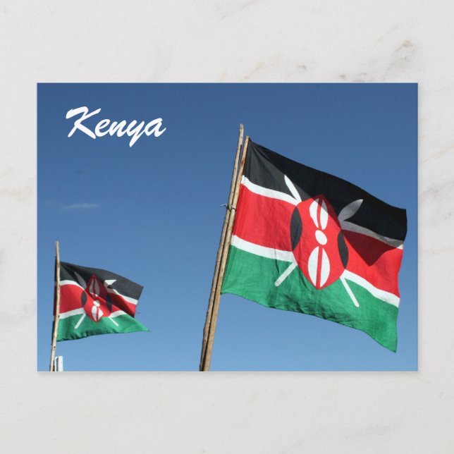 kenyan flags postcard (Front)