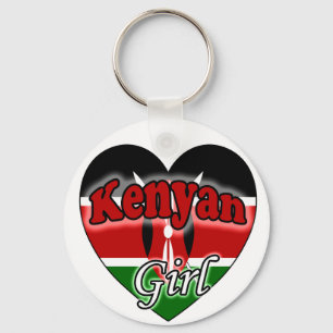 Kenyan Girl Key Ring