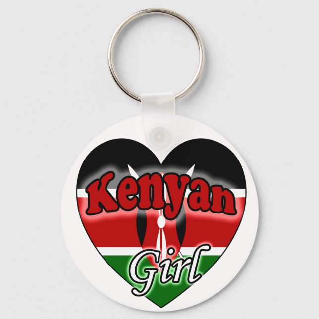 Kenyan Girl Key Ring (Front)