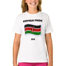 Kenyan Pride 254 Girls Tshirt