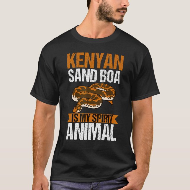 Kenyan Sand Boa Is My Spirit Animal Snake Owner 1 T-Shirt (Front)
